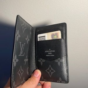 LV Pocket organizer blue EPI leather